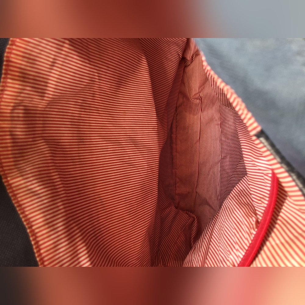 Herschel Supply Company Camo & Blue Bag W/ Red Straps - Picture 6 of 6